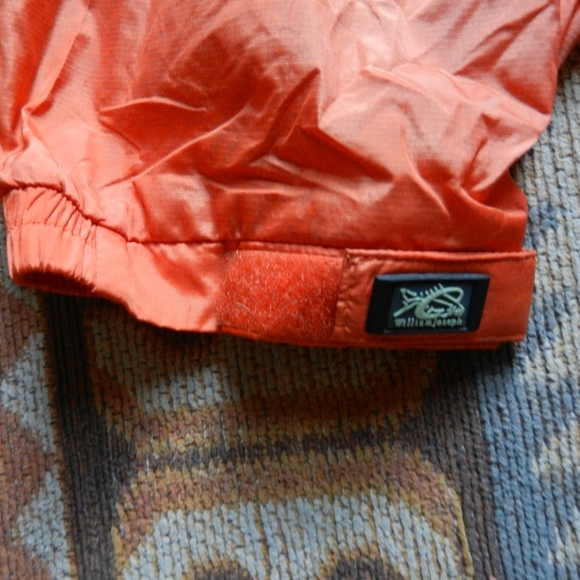 William Joseph Rain Jacket Adult Medium Orange Black Waterproof Fishing Shell - Picture 10 of 11